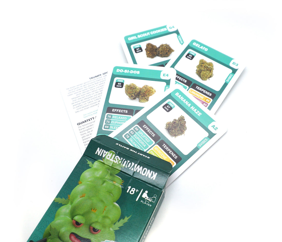 Know Your Strains Box & Karten